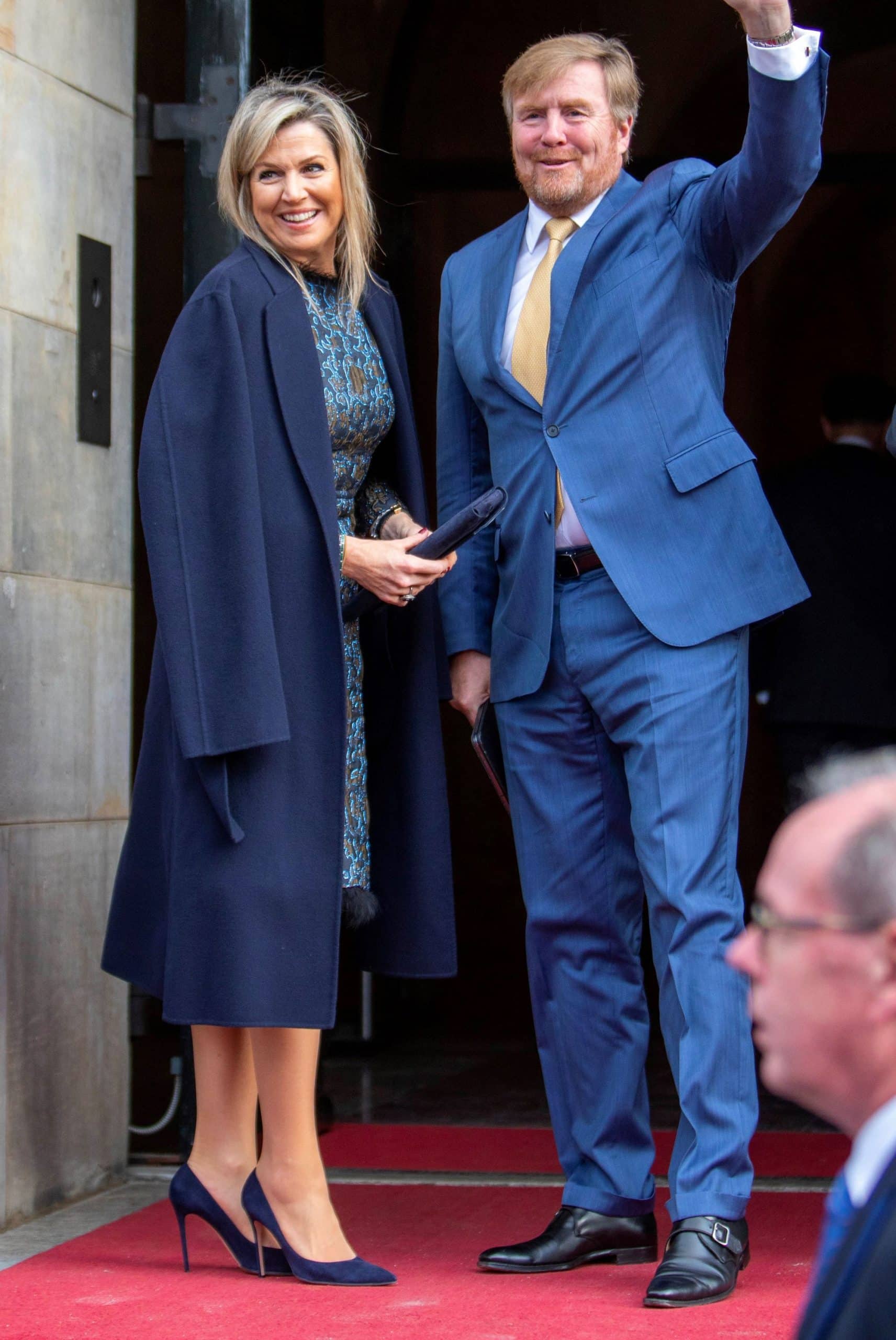 Máxima wears an alternative to fur at the awards ceremony