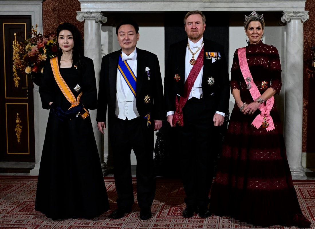 State Banquet at Royal Palace: Máxima’s Fashion and Jewelry at South Korean President’s Visit