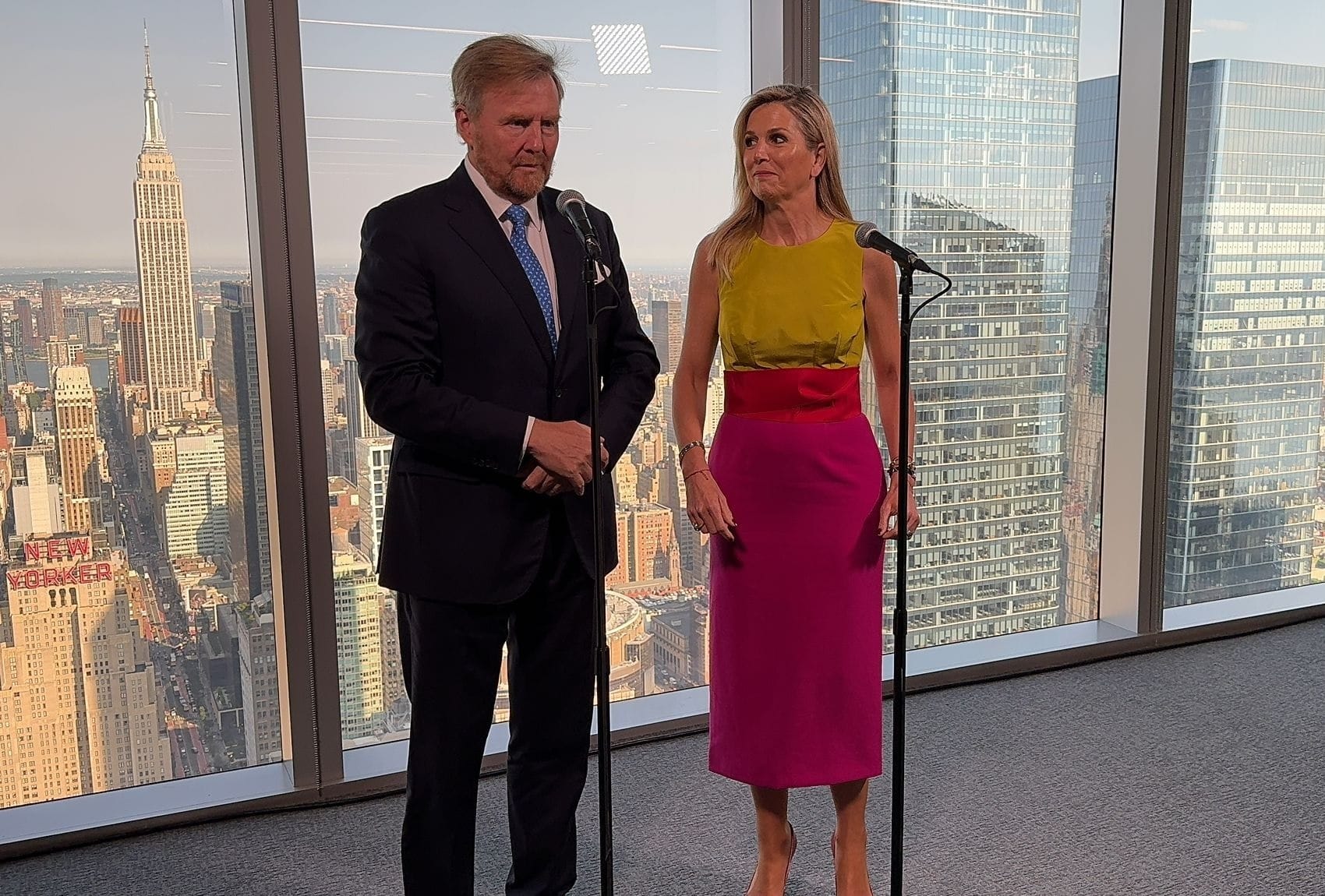 amazing!  Maxima concludes her commercial mission with a new dress
