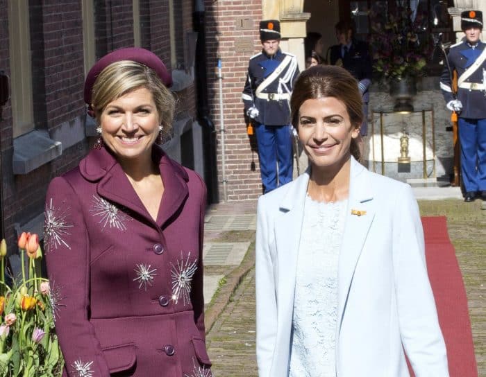 Máxima aan het werk 