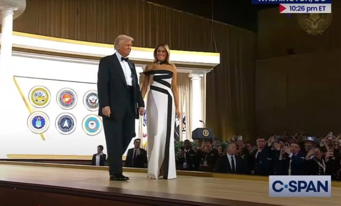 inaugurationball Melania Trump fashion dress