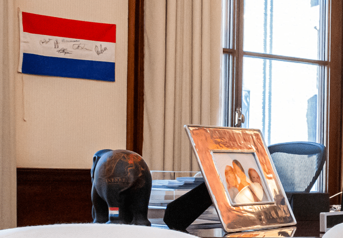 Vlag werkkamer koning